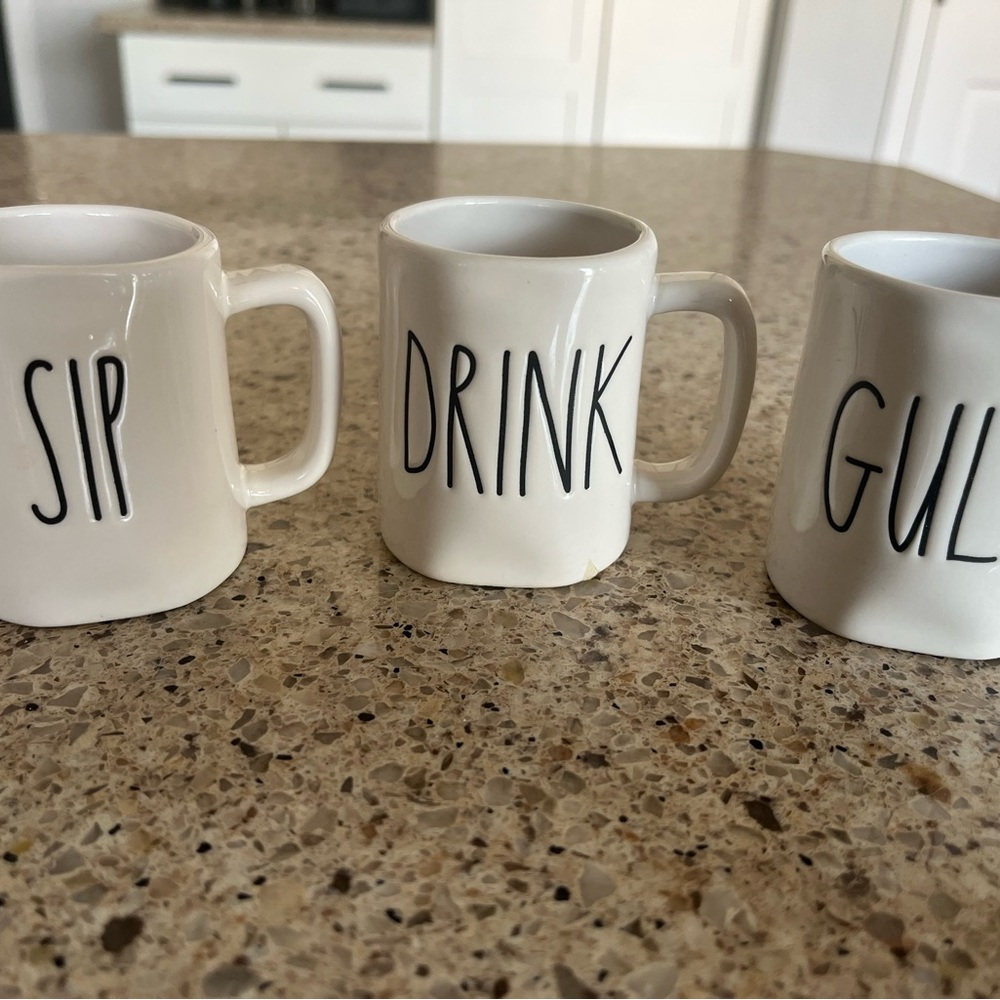 Set of 3 Rae Dunn Expresso mugs